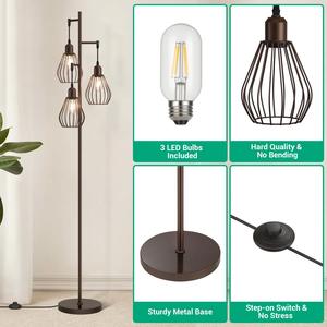 Lampe sur pied en or luxueux avec base en marbre et abat-jour en tissu pour une décoration intérieure élégante - Product Image 6