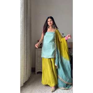 Vestidos de noche Secuencia e hilo Trabajo Adornado Traje de fiesta Conjunto - Product Image 3