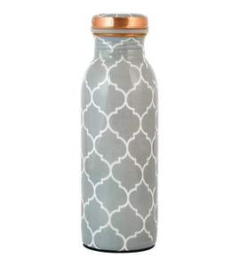 Botella de Agua de Cobre Puro de Color Gris con Diseño Blanco, Muy Atractiva, para Regalos Empresariales, Compre Directamente del Proveedor - Product Image 1