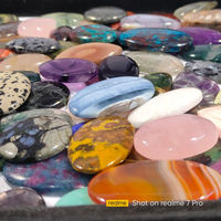 Lot de cabochons en pierres naturelles mélangées, lot de pierres précieuses en vrac, lot de cabochons en pierres précieuses mélangées en gros pour la fabrication