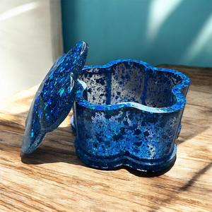 Caja de Joyería de Resina Hecha a Mano de Lujo, Organizador Decorativo de Resina con Diseño Floral, Pequeño Contenedor de Regalo Personalizado - Product Image 2