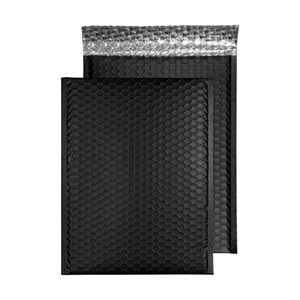 Confezione da 350 Buste Imbottite Metallizzate Nere 6,5 X 9 Pollici, Chiusura Autosigillante Opaca in Polietilene - Product Image 1