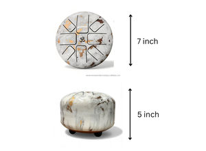 Tambour Handpan en acier inoxydable émaillé, maillet en caoutchouc, instrument de musique numérique écologique pour la méditation, le yoga et la relaxation thérapeutique - Product Image 5