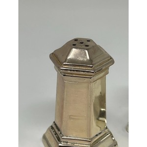 Vintage Metal Salt and Pepper Shakers Set Hexagonal Design Durable Herb Spice Tools Hand Wash Only - Product Image 3