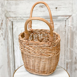 Cestas de regalo de ratán con diseño floral al precio más bajo, cesta decorativa con asa para mujeres, accesorios de almacenamiento - Product Image 6