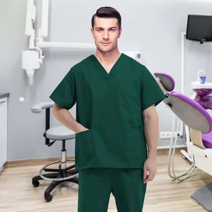 Unisex Surgical <b>Scrub</b> <b>Set</b> (Polyester/Cotton) for Hospital Use Breathable <b>Scrubs</b> Blouses/Shirts Needle Detection Seamless Fusing - Product Image 2