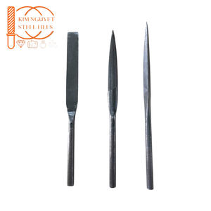 MEJOR RELACIÓN CALIDAD-PRECIO Juego de 3 Tipos de Limas de Acero de 200 mm D20 Triangulares, Cuadradas y 1/2 Redondas, Lima de Joyero de Alta Precisión para Oro, Plata y Metal, para Bricolaje y Acabado Liso - Product Image 1