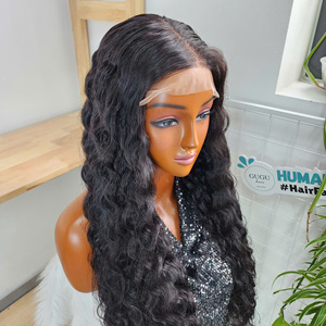 40 Inches Virgin <b>Deep</b> <b>Wave</b> Lace Front Transparent Glueless Lace <b>Wig</b> Vietnamese Hair <b>Wigs</b> for Women - Product Image 4