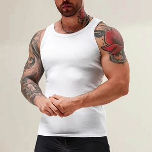 Camiseta sin Mangas para Hombre Harry Johnson, Color Azul Claro, Cuello Redondo, Tejido de Punto, Tie-Dye, Color Sólido, Estilo Casual Vintage, Secado Rápido, Ecológica - Product Image 1