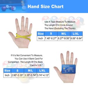 Outdoor Activities Direct 3-Finger Left Hand Snooker 2026 Best Sale High Quality <b>Pool</b> <b>Gloves</b> Custom Logo Fashionable for Sports - Product Image 4