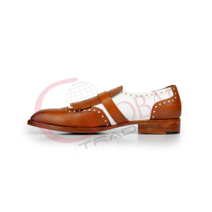 Chaussures décontractées en cuir pour hommes, fabriquées à la main, design tendance, 2 couleurs, fabrication artisanale - Product Image 4