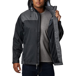 Custom Logo Hooded Windbreaker <b>Jacket</b> <b>waterproof</b> Fabric Spring Style Outdoor Sports-Jogging Running Decorated Pattern - Product Image 5