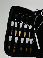 Kit d'outils professionnels pour extensions de cheveux brésiliens, pince à deux trous pour fusion, bandes adhésives et boucles, pour cheveux Remy à double trame