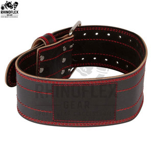 Leather Single Prong Power Belt 4 Inches Wide 10 Mm Thick Gym Training Belt Workout Weight Lifting Belts - Product Image 6