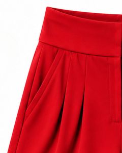Manufacturer Black Sleeveless Tank Top With Bright <b>Red</b> High Waist Shorts Women Casual Summer Lounge Two Piece Outfit Set Clothes - Product Image 6