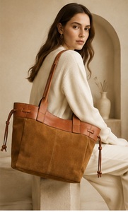Bolso Tote de Cuero Genuino Premium para Mujer, Lujoso y Elegante, para Uso Diario, con Cierre de Cordón - Product Image 2