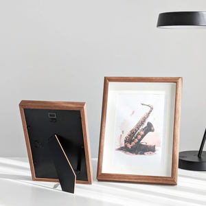 Solid Brown Mango Wood Handmade Rustic Modern Picture Frame Tabletop Home Decor <b>Wedding</b> Gift Premium Quality Solid Mango Wood - Product Image 3