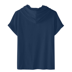 Sweat-shirts à capuche à manches courtes tendance, OEM ODM, sweat-shirt à capuche en coton personnalisé, production en gros, fabricant de vêtements pour hommes et femmes, personnalisation - Product Image 6