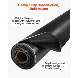 Rollo de Manta de Soldadura de Fibra de Vidrio Recubierta de Silicona, 5 x 150 Pies, Resistente al Calor de 1800 Grados Fahrenheit, Ignífuga, Aislante - Product Image 6