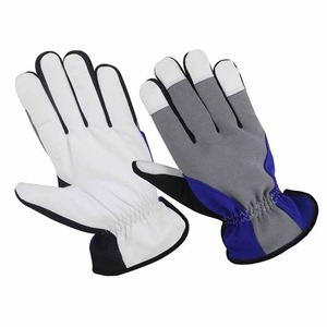 Guantes de Trabajo, Guantes de Seguridad de Cuero de Alta Calidad, Cuero Granulado, Blanco y Negro, Protección para las Manos - Product Image 6