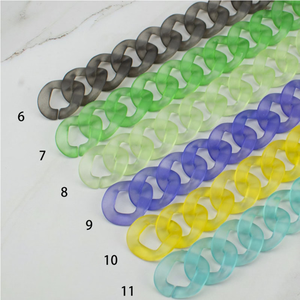 Chaîne de maillons en résine pour décoration intérieure – Meilleur prix, nouvelle tendance, accessoires irréguliers, chaîne multicolore pour décoration extérieure - Product Image 4