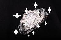 Montre de luxe en acier inoxydable avec cristaux de moissanite, mouvement mécanique tigre ajouré, boîtier irrégulier, bijou de mode unisexe, édition limitée