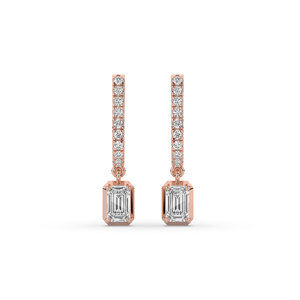 Pendientes de Oro Sólido de 14K con Diamante Cultivado en Laboratorio de 1.30 Quilates, Corte Brillante, Color E, Certificado IGI, Ligeros, Chapados en Oro, Marca Luxeshine - Product Image 6
