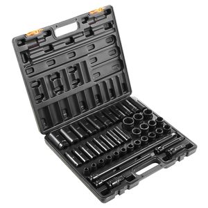 Set di 43 Chiavi a Bussola a Impatto da 1/2 Pollice con Assortimento di Bussole a 6 Punte M Standard per Uso Professionale - Product Image 6