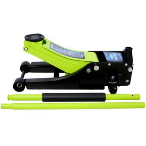 Martinetto idraulico da pavimento verde da 4 tonnellate (8000 libbre) con gamma di sollevamento da 2,5 a 20 pollici, carrello di servizio a basso profilo per auto - Product Image 3