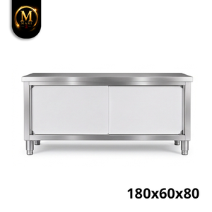 Armario de Cocina de Gran Capacidad y Alta Calidad, con Puertas Corredizas de Acero Inoxidable Resistente, para Almacenamiento en Restaurantes y Servicios de Catering - Product Image 2