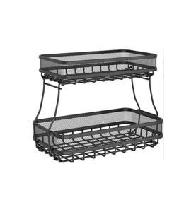 Metal Fruit <b>Basket</b> For Storage Of Apples Grapes Bananas And Citrus Fruits In Separate Compartments - Product Image 3