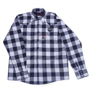 Camisas de Seguridad Resistentes al Fuego con Cierre de Broches de Perla, Camisas de Seguridad Industrial para Hombre CAT2, Telas de Franela Resistentes al Fuego para Soldadura - Product Image 1