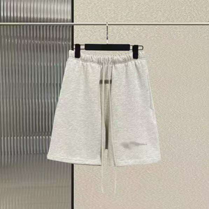 Shorts d'été pour hommes en coton et polyester tricoté, unis, avec cordon de serrage, mi-longs, respirants, écologiques, personnalisables avec logo, prix de gros abordable - Product Image 2