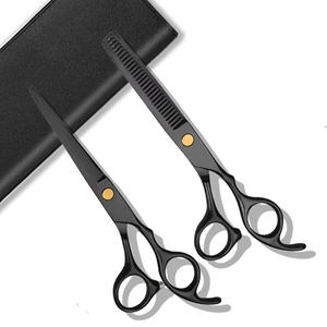 Ensemble de ciseaux de coiffure professionnels en acier inoxydable pour salon de coiffure, différentes formes, pour couper et effiler les cheveux - Product Image 1
