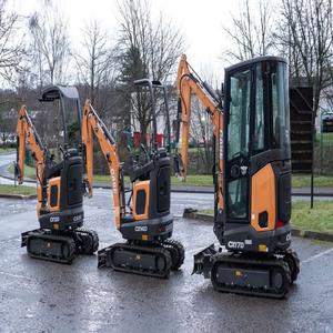 Mini-excavatrice de 1 tonne certifiée EURO 5 CE, qualité supérieure, hydraulique, sur chenilles, petite pelle pour la construction et l'agriculture - Product Image 4