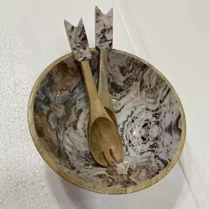 <b>Chinese</b> Style Natural Acacia Wood <b>Bowl</b> Manufacture Of Best Quality Dinnerware <b>Bowls</b> Latest Salad <b>Bowl</b> Server Set At Cheap Price - Product Image 6