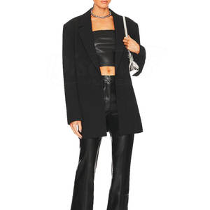 Haut court en cuir pour femme à manches longues avec logo personnalisé, prix de gros, fabriqué au Pakistan pour la vente en ligne - Product Image 6