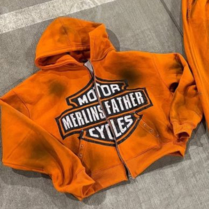 Sudadera Casual de Invierno con Logotipo Personalizado, de Alta Calidad, Estilo Retro, Corte Regular, Tejido Grueso, Lavado Ácido, Impresión Serigráfica y Cordón Ajustable - Product Image 5