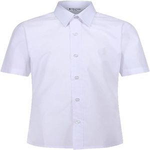 Camisa Escolar de Manga Corta de Algodón al por Mayor, Personalizada, para Niños - Product Image 3