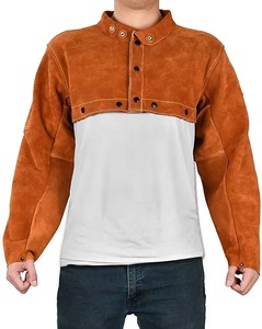 Veste de travail en cuir, protectrice et imperméable pour la conduite et le soudage - Product Image 5