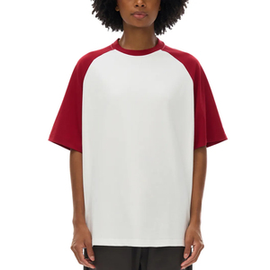 Camiseta de Alta Calidad con Logotipo Personalizado, Estilo Urbano, Verano, Camiseta para Hombre con Mangas Raglán, Corte Holgado y Recortado - Product Image 1