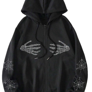 Good manufacturer Men <b>Rhinestones</b> Hoodies fully customized <b>top</b> trending anti wrinkle <b>Rhinestones</b> men's hoodies with high quality - Product Image 3