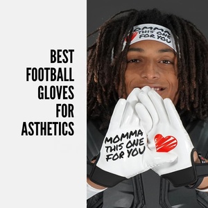 Gants de réception de rugby pour hommes Gants de football américain antidérapants Super Grip - Product Image 3