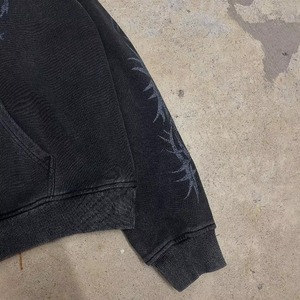 Custom Acid Washed Vintage <b>Tracksuit</b> for Men Streetwear Distressed DTG Printing Hoodie Sweatpants Set Embroidered Woven - Product Image 5