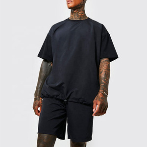 Survêtements courts personnalisés pour hommes, ensemble t-shirt et short en nylon surdimensionné, ensemble short de sport pour hommes, survêtements coupe-vent - Product Image 4