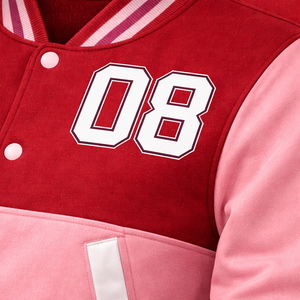 Chaqueta Varsity Negra Personalizada OEM, Lana con Mangas de PU, Cuello Alto, Transpirable, Logotipo Tejido en la Parte Delantera, Estilo Urbano, Universitario, Vintage, Venta al Por Mayor - Product Image 4