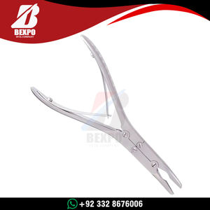 Instrumentos Quirúrgicos de Acero Inoxidable Alemán, Rongeur para Huesos Beyer Stille con Acabado Lijado, Rongeur para Huesos Beyer Curvo de Alta Calidad de 180 mm - Product Image 5