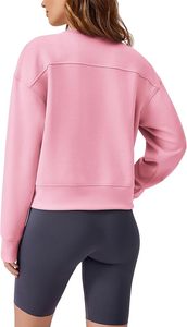 Pulls à manches longues et col rond pour femme moderne, style hiver 2026, écologiques, 100 % polyester, plissés, alliant perfection et chic décontracté - Product Image 6