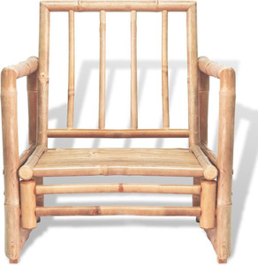 Wholesale Bamboo <b>Armchair</b> Outdoor Indoor Patio Chair with Cushion Natural Durable Garden Furniture Customizable Made in Vietnam - Product Image 3