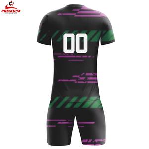 Meilleur uniforme de football pour hommes, haute qualité, personnalisé, manches courtes, respirant, séchage rapide, été, 100% polyester, antibactérien, équipe personnalisée - Product Image 2